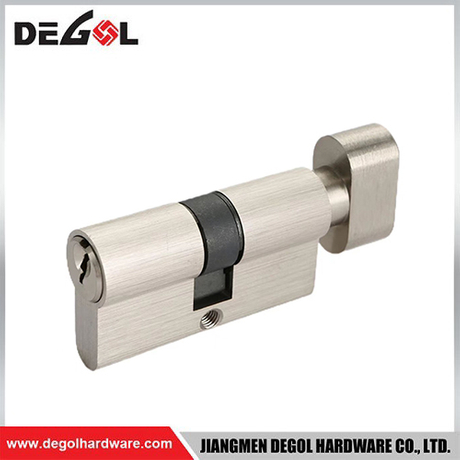 Cilindro de cerradura abierta simple plateado de aluminio de 70 mm suministrado en China