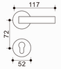 Manija de puerta clásica de zinc y aluminio, calidad confiable, mejora cualquier interior