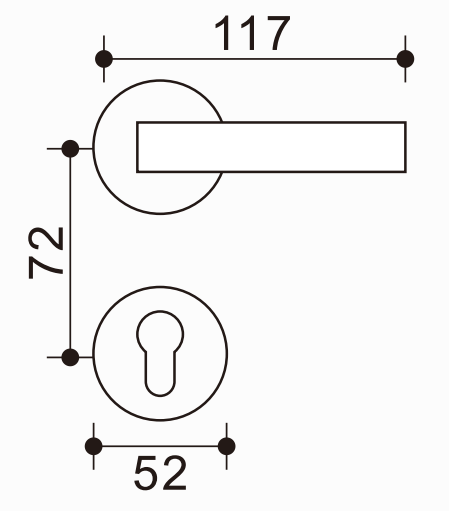 Manija de puerta clásica de zinc y aluminio, calidad confiable, mejora cualquier interior