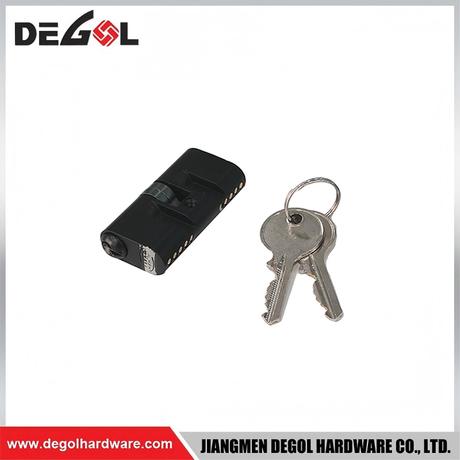 Cilindro de cerradura Brasil de latón negro de 60 mm con llave fabricado en China