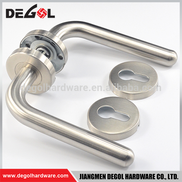 Tiradores de puerta de palanca huecos comerciales de acero inoxidable de venta caliente en dubai