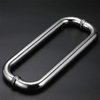 Tirador Sus304 de puerta de cristal de entrada espalda con espalda de acero inoxidable DP1003