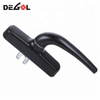 Accesorios de aluminio manija negra para puerta y ventana abatible