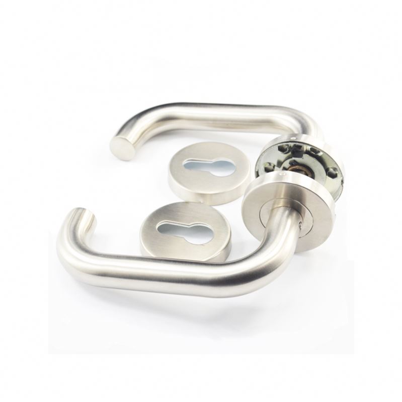 Artículos con mejores ventas de acero inoxidable en forma de U tubo a prueba de fuego tipo palanca de la puerta de la escuela