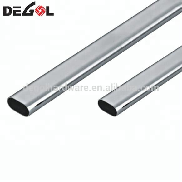 Muebles redondos de acero inoxidable de alta calidad ss tubo armario ropa tubo