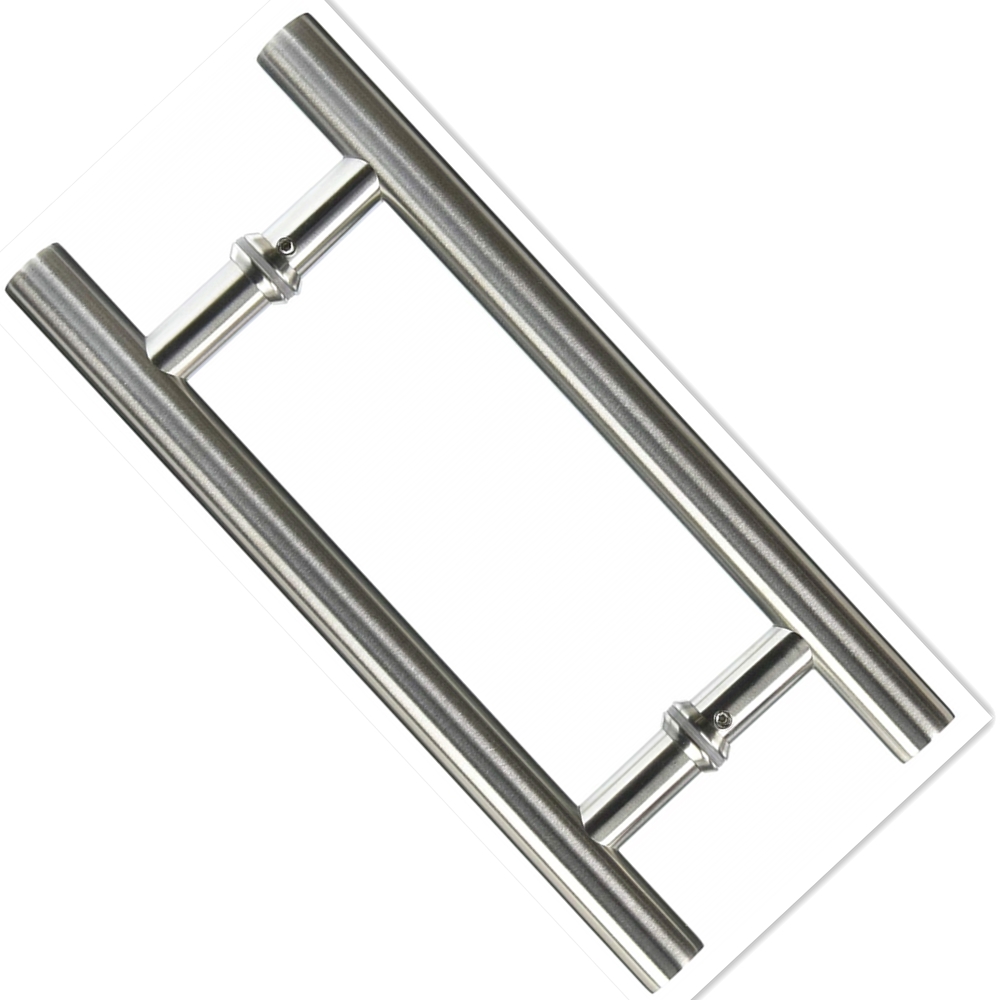 tirador de puerta de acero inoxidable para puerta de vidrio