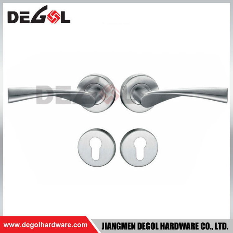 Manija de puerta exterior de acero inoxidable, hardware de construcción de lujo LH1017