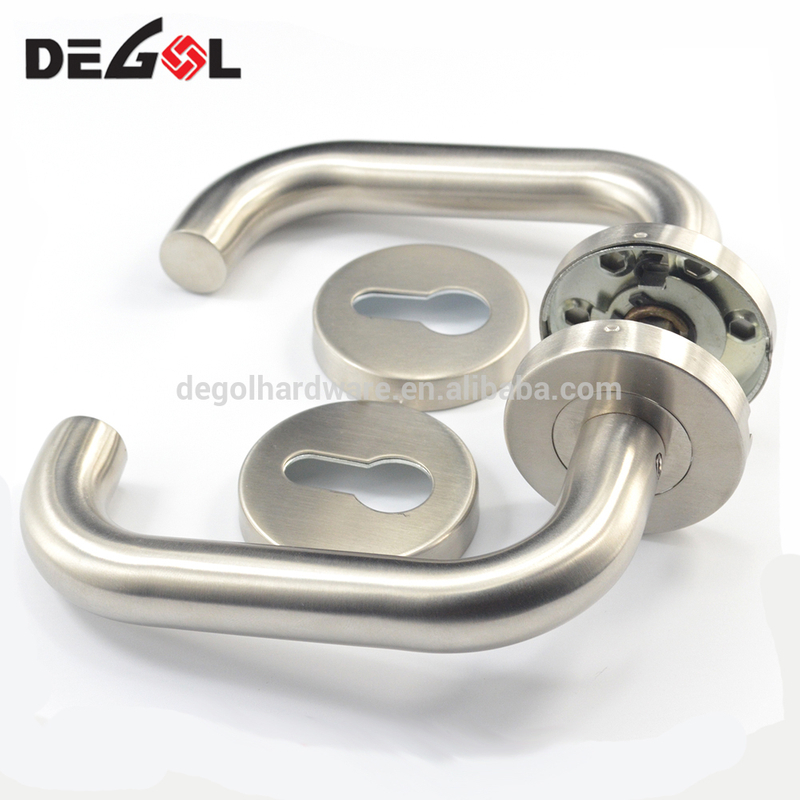 Barra de manijas de puerta inox sólida de acero inoxidable al por mayor de China