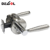 Cerradura de palanca ondulada para puerta, cerradura tubular Interior de níquel satinado, cerradura tubular, cerradura de manija de puerta de doble cara