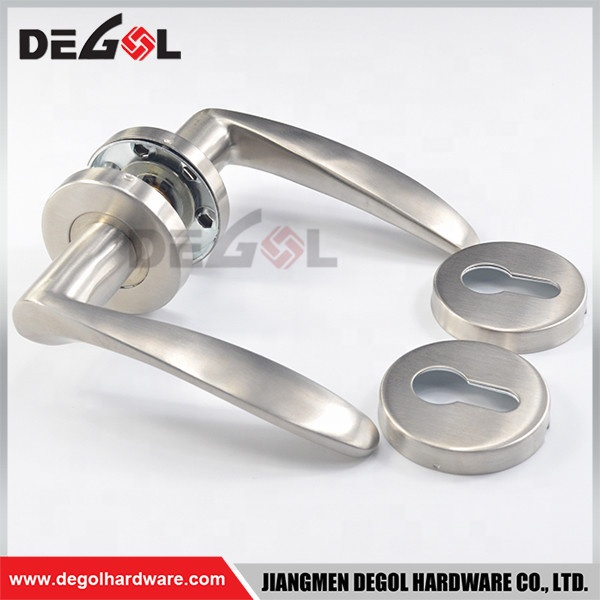 Manija de puerta de palanca de acero inoxidable con palanca de tubo de 19 mm de estilo moderno