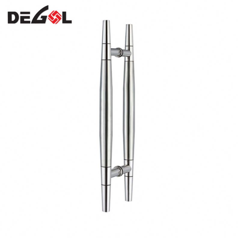 Tirador de puerta de vidrio tubular de acero inoxidable de estilo H de diseño moderno de alta calidad