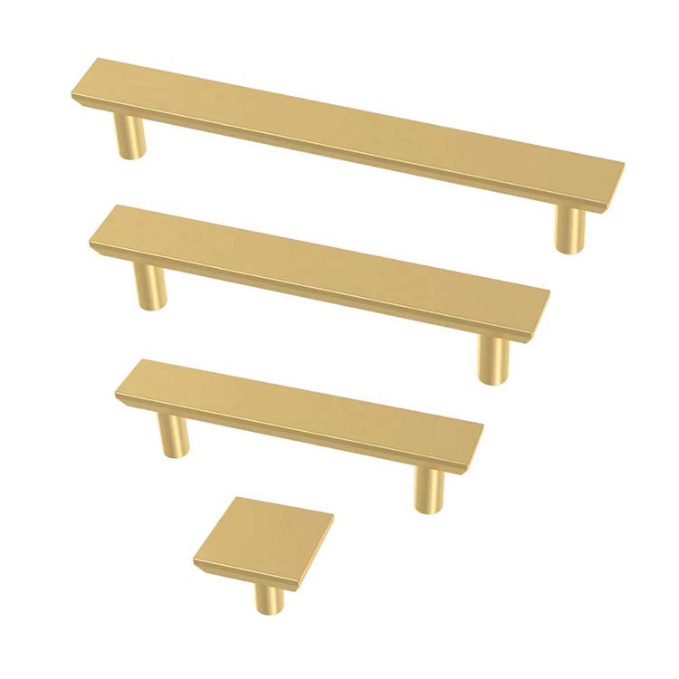 manija de la puerta del gabinete de oro