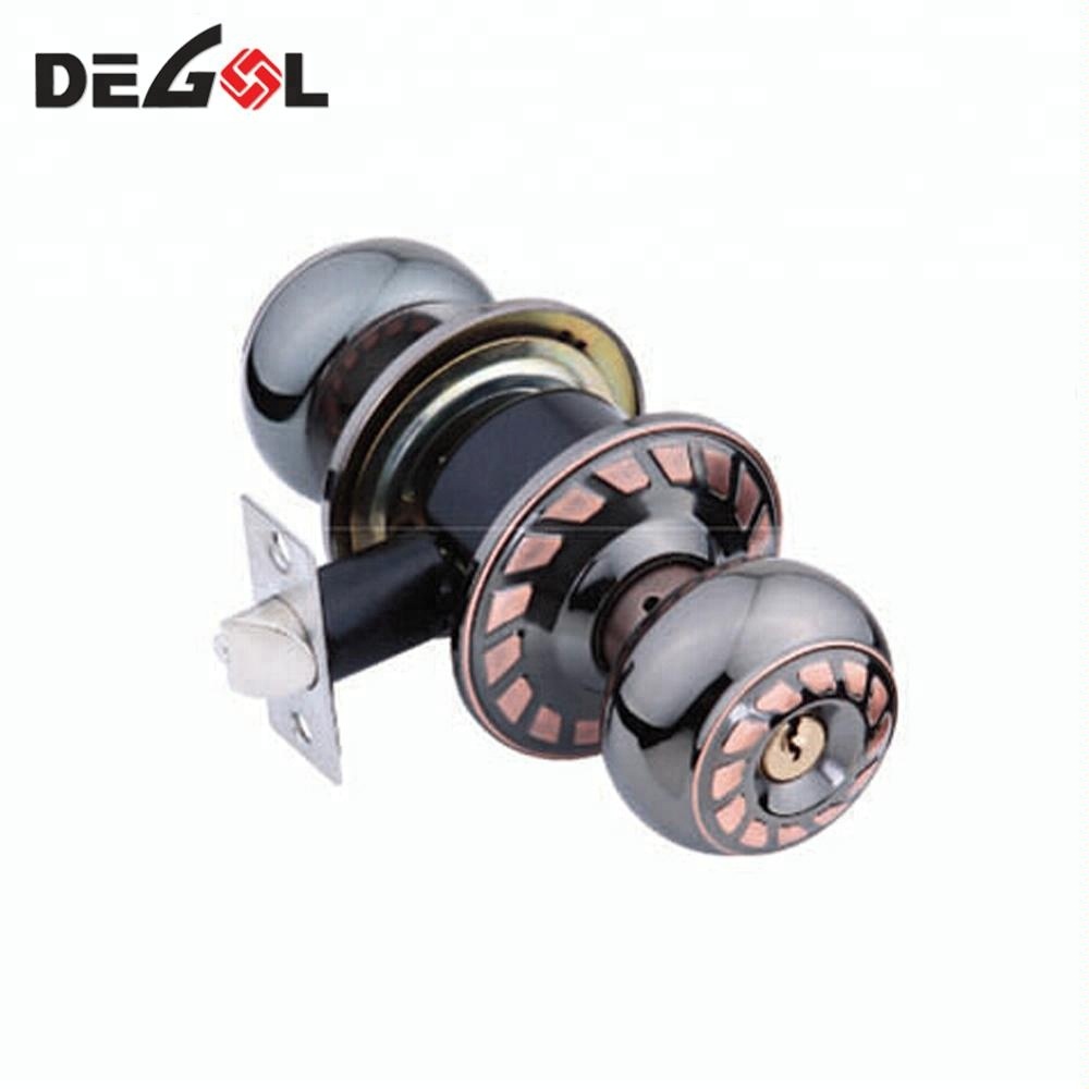 Cerradura de puerta antirrobo con acabado de acero inoxidable