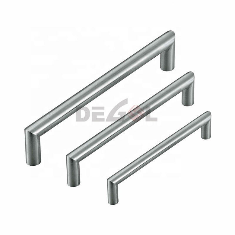 tirador de cocina de cajón sólido de acero inoxidable para muebles