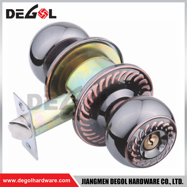Pomo de puerta estilo Bangladesh Acero inoxidable Pomo redondo cilíndrico cerradura de puerta de madera