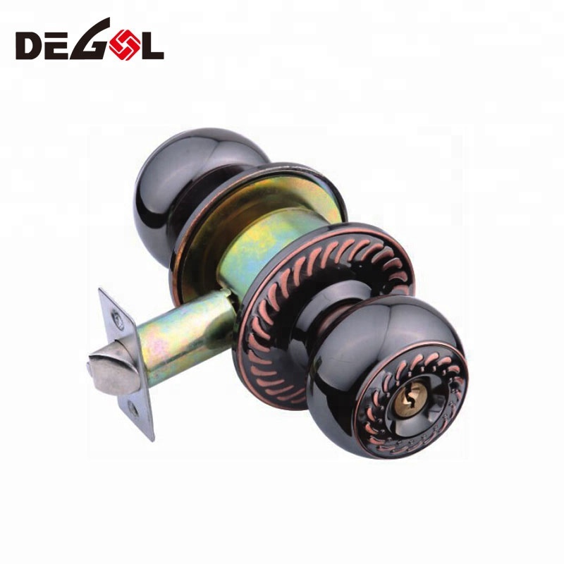 Cerradura de puerta de casa de privacidad de hierro de cobre antiguo