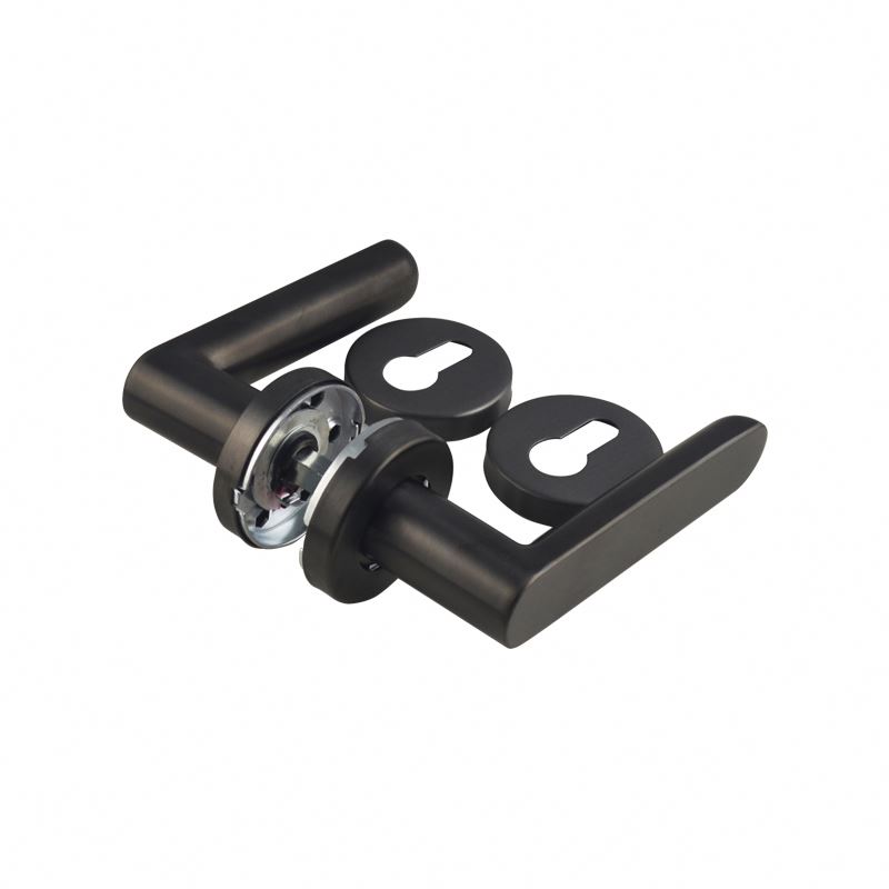 Fabricación de acero inoxidable apartamento interior largo tubo redondo manija de la puerta