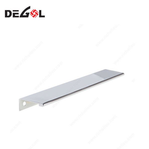 Tirador de puerta con perno Perfiles de aluminio negro para manijas de cocina Armarios Puerta