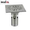 Manija de puerta con tubo de metal, rejilla de drenaje de piso de acero inoxidable 304