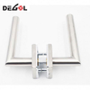 Manija de puerta con tubo Manija de puerta corrediza de aleación de zinc