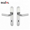 Manija de puerta cromada tipo palanca sólida de acero inoxidable, fabricante de China