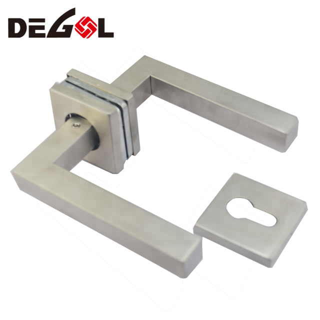 Manija de puerta de acero inoxidable de fábrica de China Manijas de puerta de latón Interior