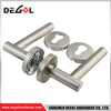 Manija de puerta de seguridad de acero inoxidable de 19 diámetro 304 para puerta interior de madera