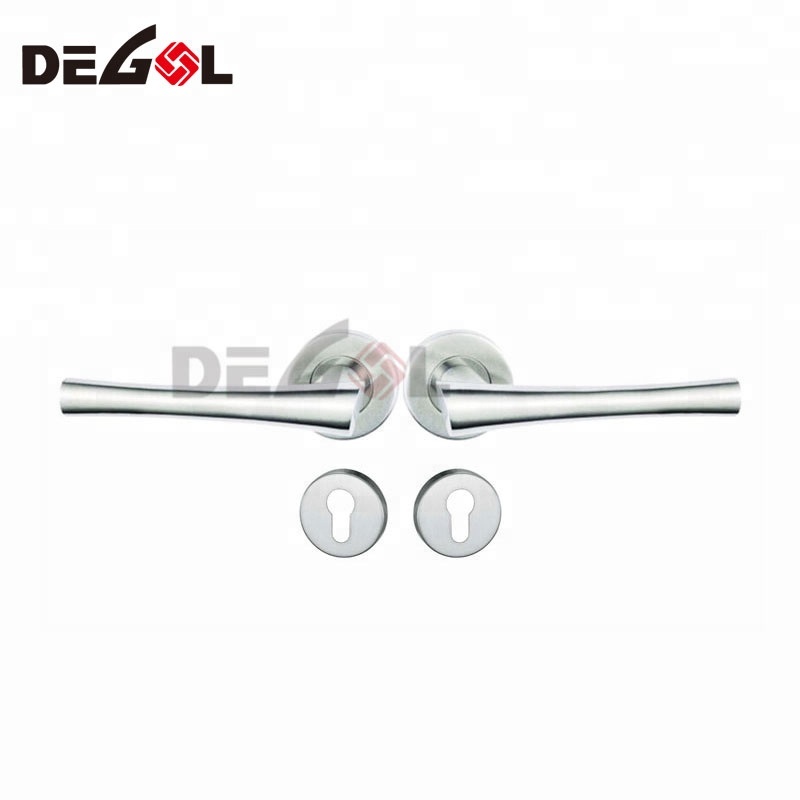 Manija de palanca de fundición sólida resistente principal rústica principal al por mayor del acero inoxidable con la roseta