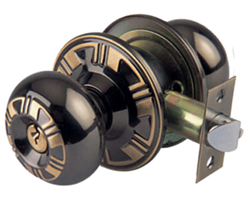BDL1051 perilla de puerta Cerradura de puerta de madera con perilla redonda cilíndrica de acero inoxidable