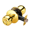 BDL1069 Cerradura de puerta simulada con perilla redonda de color dorado 