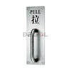 PH1001 Placa de señalización de puerta SS 201/304 personalizada para tirar y empujar