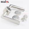 Manija de puerta sólida resistente de acero inoxidable, interior, barata, de alta calidad, palanca ss, jiangmen