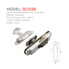 SL1036 Cerradura de puerta corrediza de aluminio con contraseña, estrecha, de aluminio, moderna y lujosa, de 85 mm Cerradura de puerta corrediza de acero inoxidable de diseño moderno con cuerpo de material de zinc 