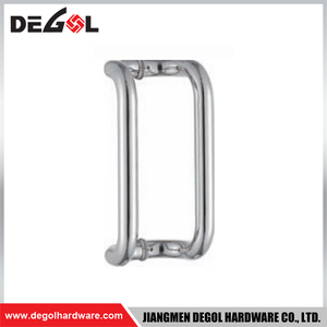 YE102 Herraje para puerta de cristal cromado satinado negro