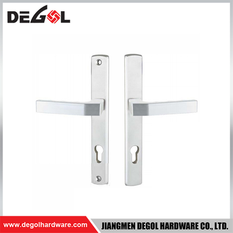 SL1007 Cerradura de puerta corrediza de vidrio de aluminio estrecha de 85 mm con contraseña impermeable para exteriores con aplicación TTlock manija de puerta de doble cara 