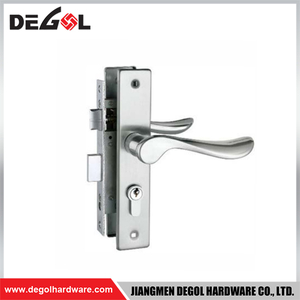 Cerradura de puerta corrediza de vidrio de aluminio SL1014, estrecha, 85 mm, contraseña, impermeable, para exteriores, con aplicación TTlock, puerta lateral doble 