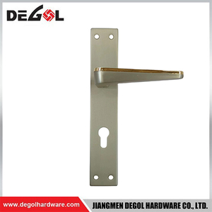 Cerradura de puerta cuadrada de aluminio y Zinc de alta calidad LP1010, conjunto de cerradura de puerta con manija de Panel y llaves