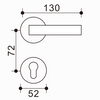 Palanca de puerta de zinc y aluminio de alta gama, material sólido, mejora el atractivo de su puerta