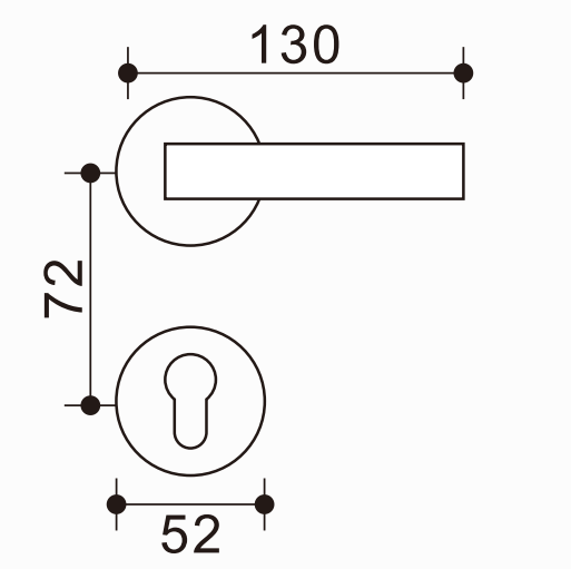 Palanca de puerta de zinc y aluminio de alta gama, material sólido, mejora el atractivo de su puerta