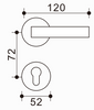 Tirador de puerta personalizable de zinc y aluminio, múltiples acabados para elegir