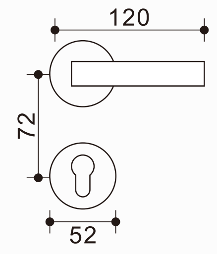 Tirador de puerta personalizable de zinc y aluminio, múltiples acabados para elegir