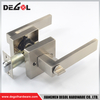 Cerradura de puerta de palanca de paso elegante de alta calidad, cerradura de puerta alemana popular de acero inoxidable 201