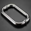 Tirador Sus304 de puerta de cristal de entrada espalda con espalda de acero inoxidable DP1003