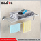 Toallero plegable de acero inoxidable de doble capa para baño