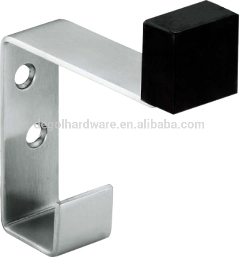 Tope de puerta de acero inoxidable de 90 grados con gancho