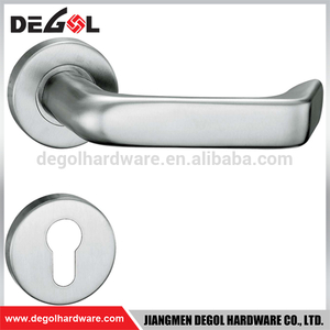 Guangdong fabricante en china de doble cara de fábrica de acero inoxidable de palanca sólida manija de la puerta