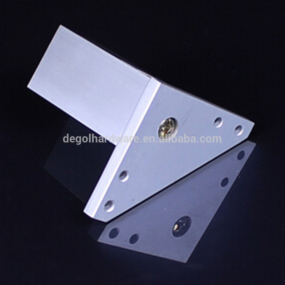 Durable base triangular muebles reposapiernas sofá mesa de aluminio pata