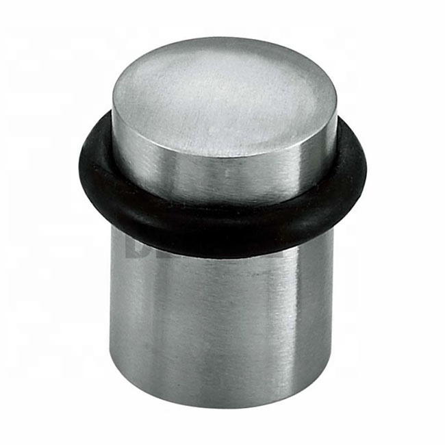 tope para puerta montado en acero inoxidable con gancho para ropa