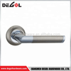 Manijas de puerta cuadradas cromadas con palanca sólida de lujo para habitación interior de aleación de zinc gran oferta