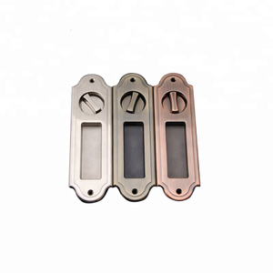 Cerradura de puerta estrecha de embutir, cerradura de puerta corredera para tirador de puerta de madera, cerradura deslizante